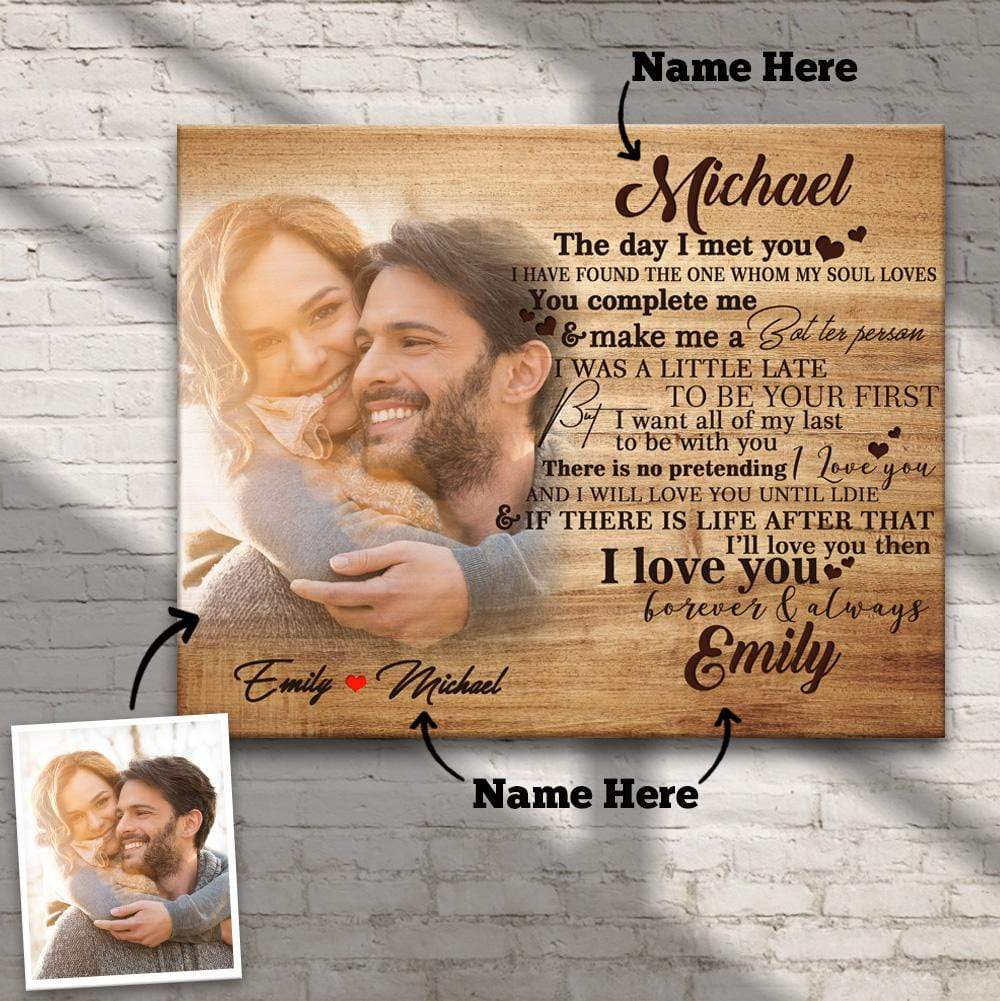 Anniversary Gift Custom Photo Canvas Gift for Couple – Giftlab Canada