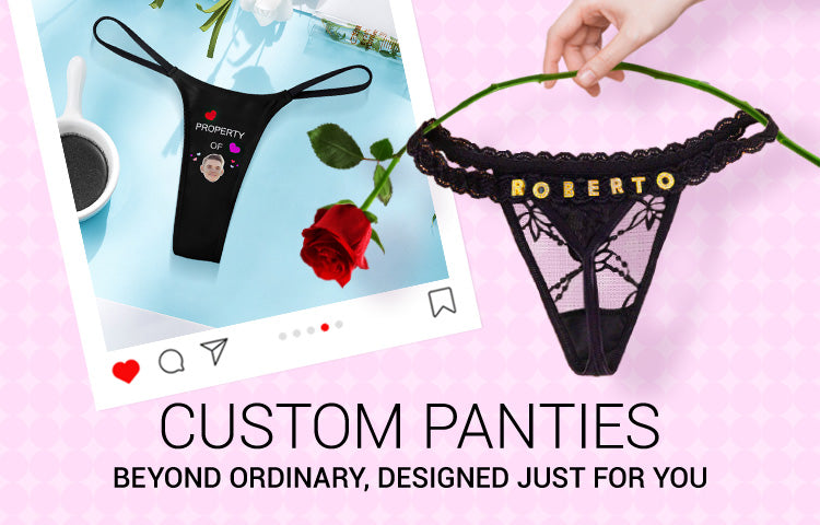 Personalized Photo Panties, Panties Lingerie, Thong Panties